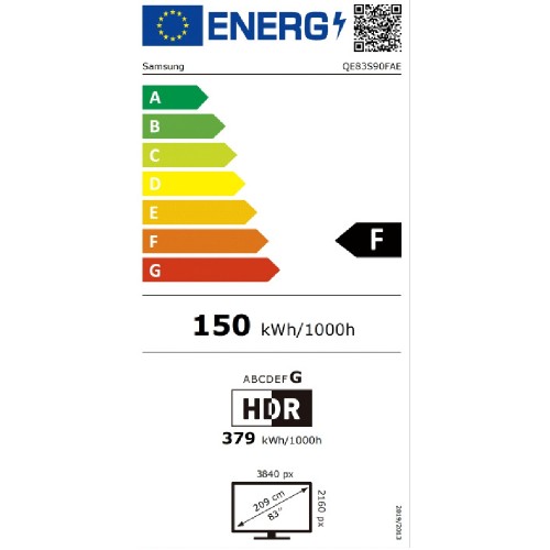 TV OLED  QE83S90FAEXXH QD SMART AI 100Hz
